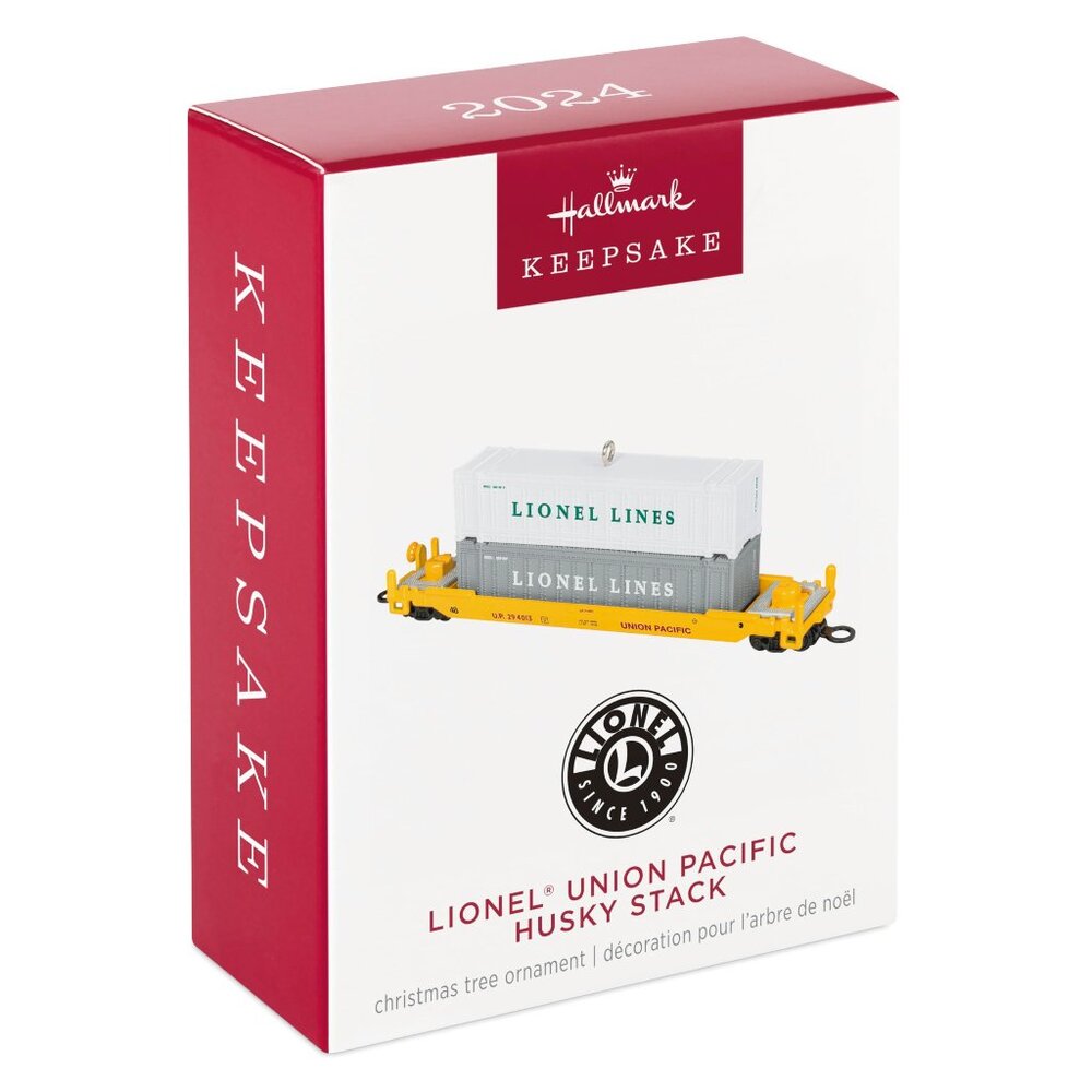 New! Lionel Union Pacific Husky Stack Hallmark Keepsake Christmas Ornament Train